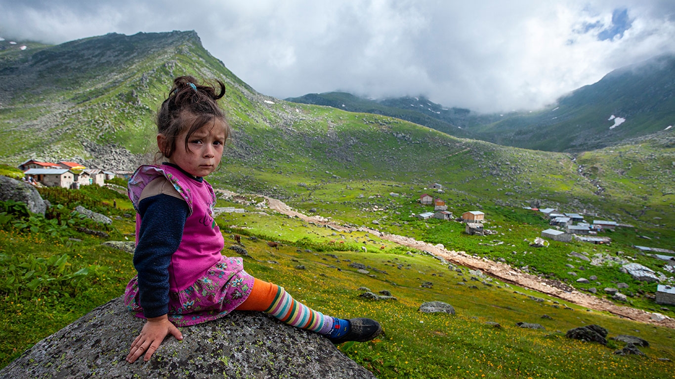 Yayla ve cocuk